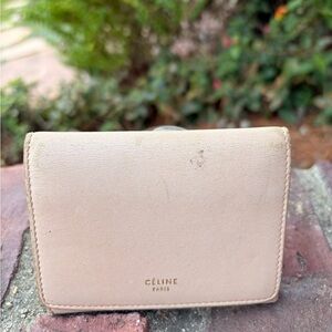 Authentic Celine Paris Soft Leather Card Wallet Italy